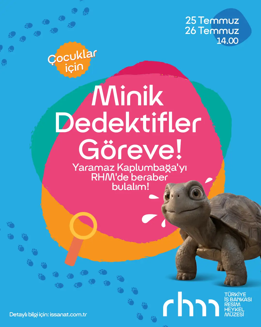 RHM’de Eğlenceli Bir Çocuk Atölyesi: Minik Dedektifler, Yaramaz Kaplumbağanın Peşinde